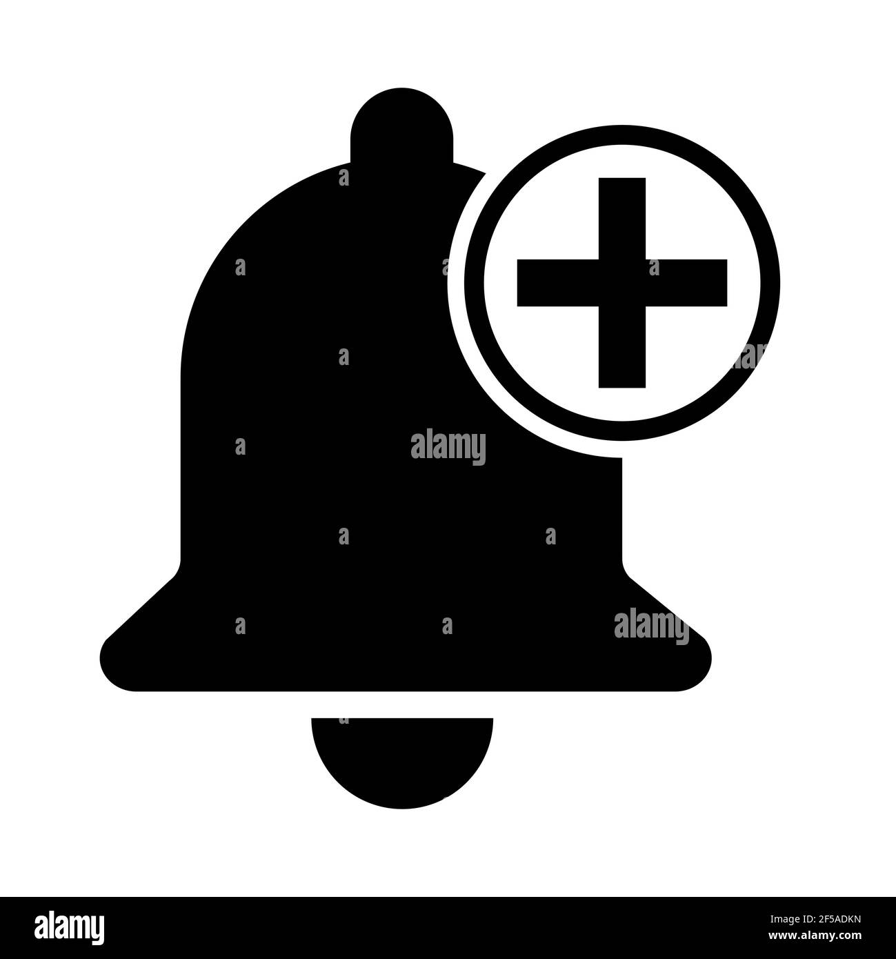 Icona di allarme campanello isolata su sfondo bianco, simbolo di  illustrazione vettore di allarme nero, segnale Web suoneria Immagine e  Vettoriale - Alamy