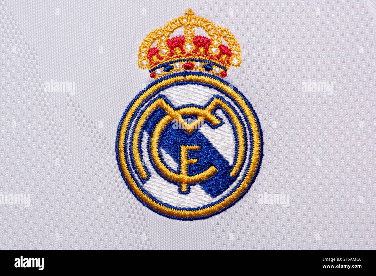 Primo piano del Real Madrid C.F. Jesrey Foto Stock