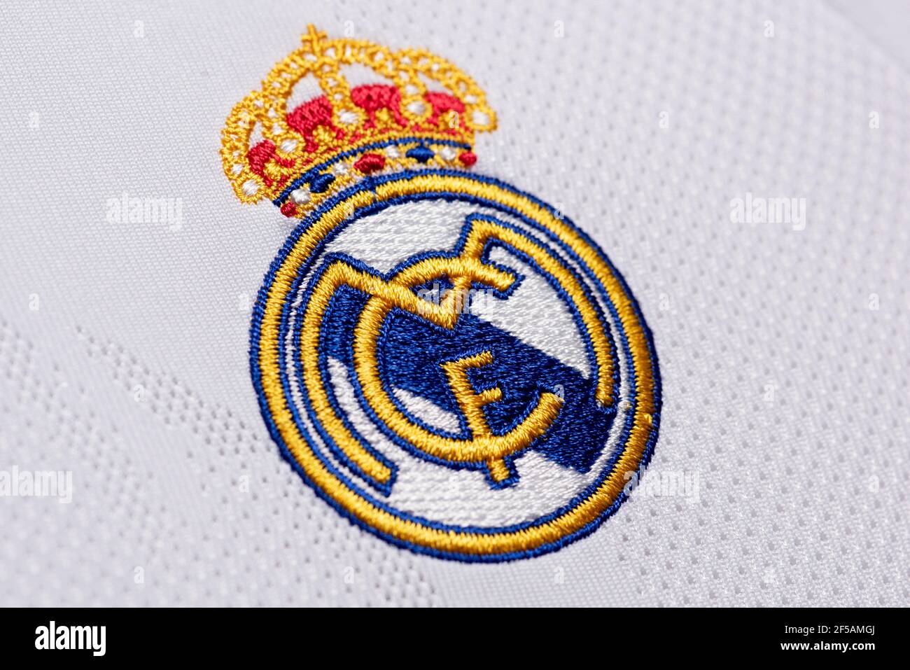 Primo piano del Real Madrid C.F. Jesrey Foto Stock