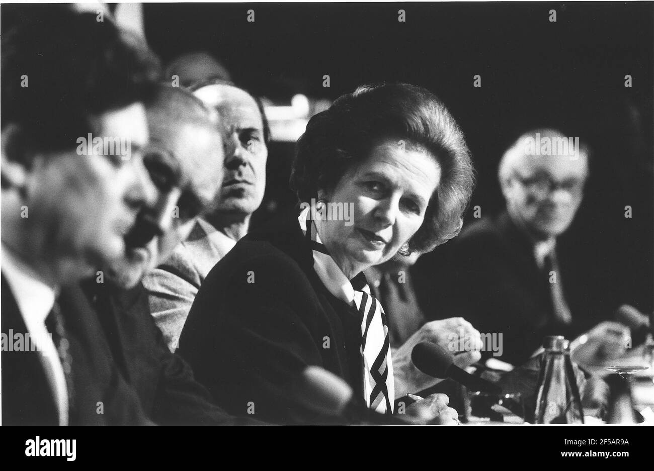 Campagna elettorale conservatrice Margaret Thatcher 1987. Foto Stock
