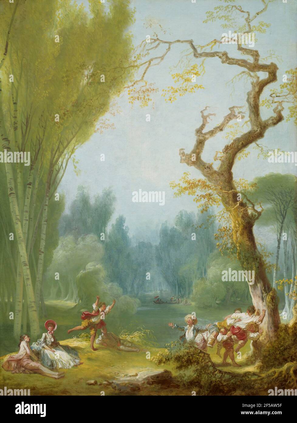 Jean Honoré Fragonard - un gioco di Cavallo e Rider - c. 1775/1780 Foto Stock
