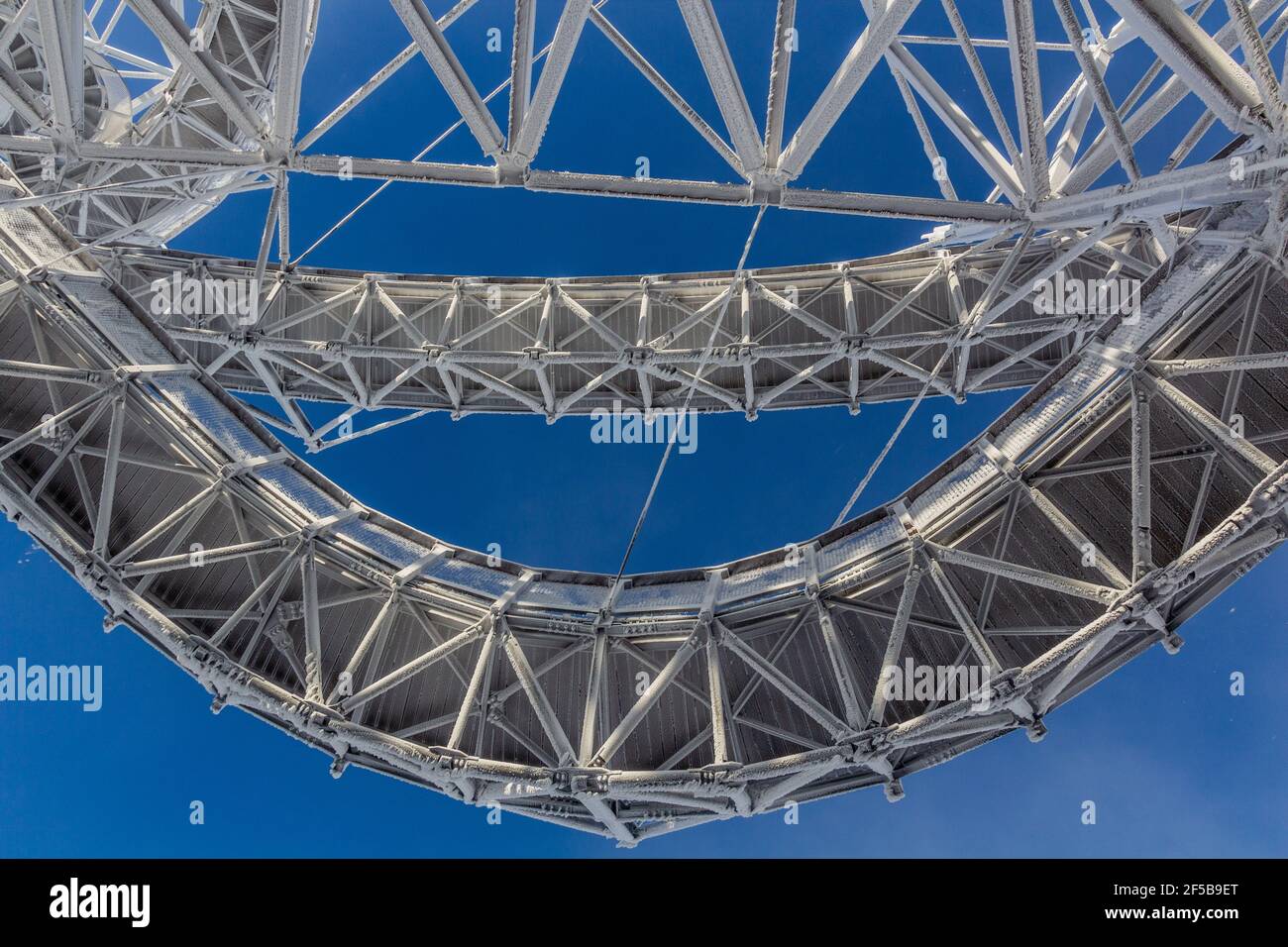 Dolni Morava Sky Walk in inverno, Repubblica Ceca Foto Stock