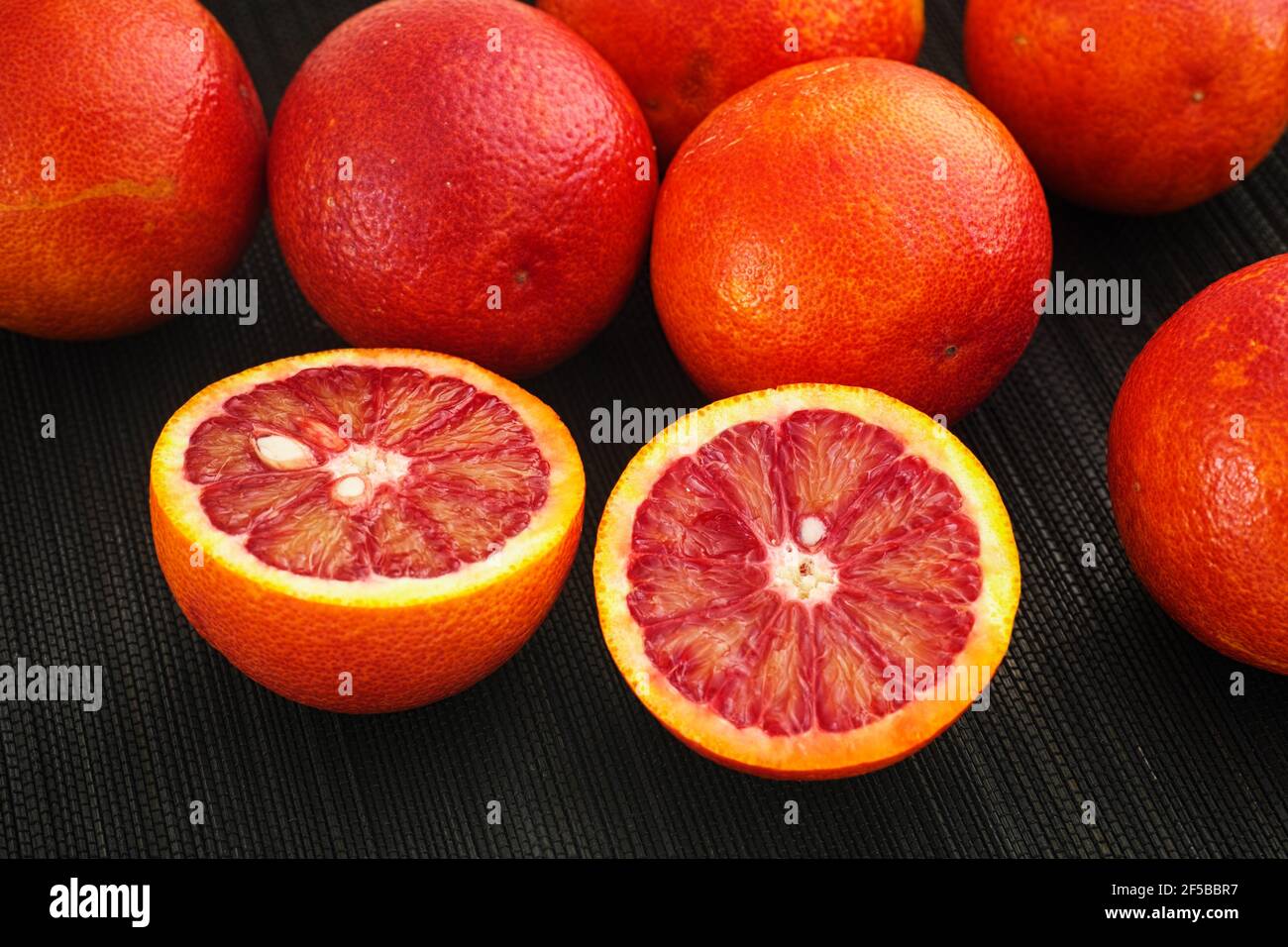 Arance di sangue. Tasto basso. Primo piano. Foto Stock