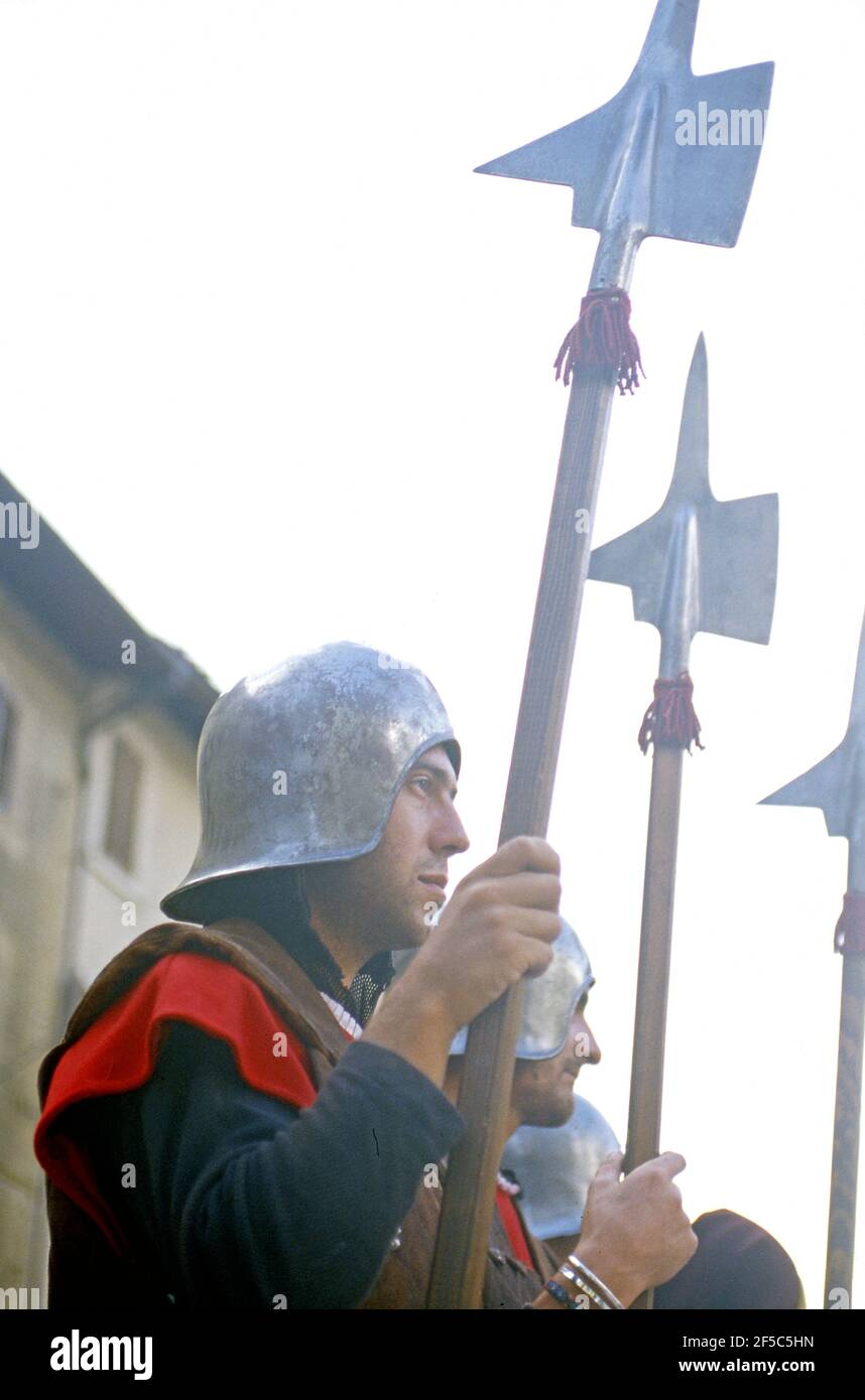 Festa medievale a Montevarchi, Italia Foto Stock