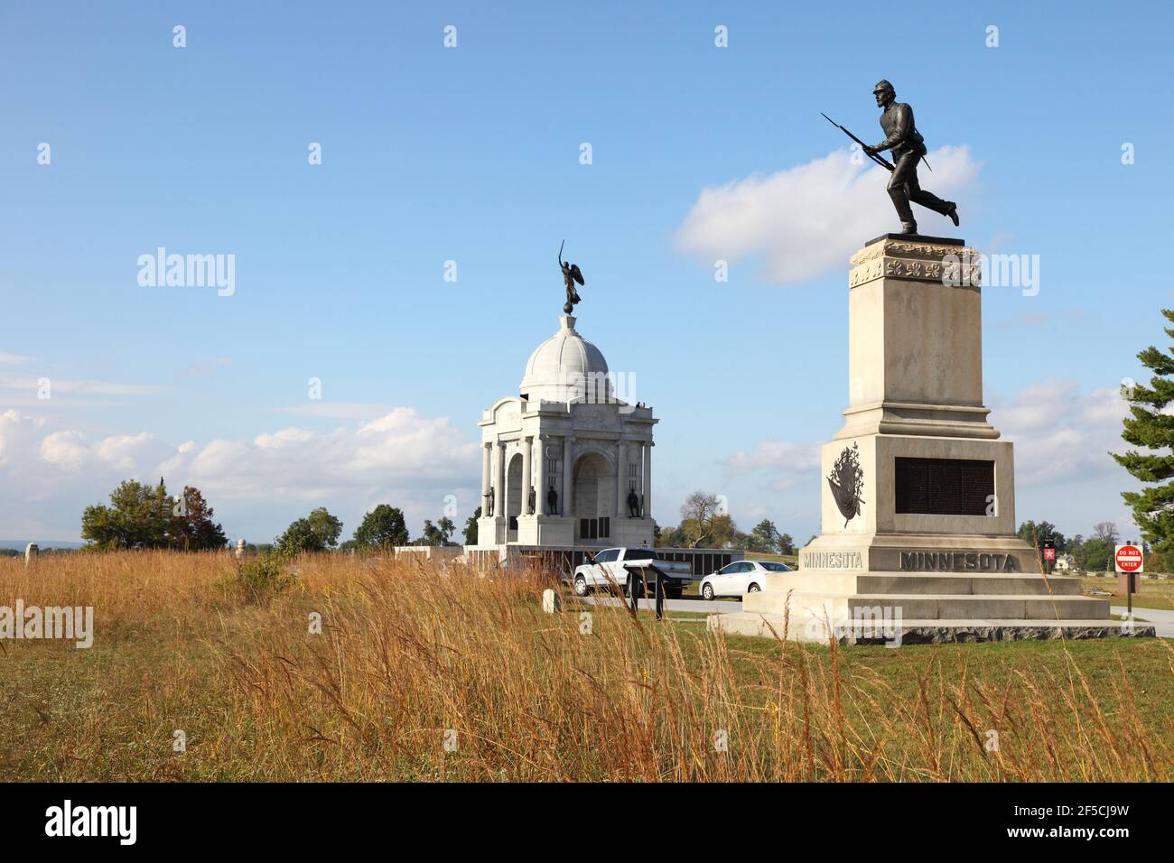 Geografia / viaggio, Stati Uniti, Pennsylvania, Gettysburg, Soldat vom Minnesota Monument, Pennsylvania Monumen, Additional-Rights-Clearance-Info-Not-Available Foto Stock