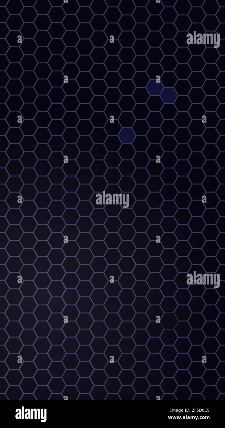 Nero viola Hexagon Storie sfondo. Modello esagonale. Illustrazione vettoriale Illustrazione Vettoriale