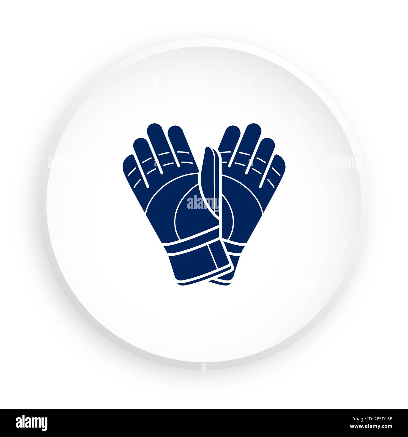paio di guanti da portiere di calcio icona in stile neomorfismo per app  mobile. Pulsante per applicazioni mobili o Web. Vettore su sfondo bianco  Immagine e Vettoriale - Alamy