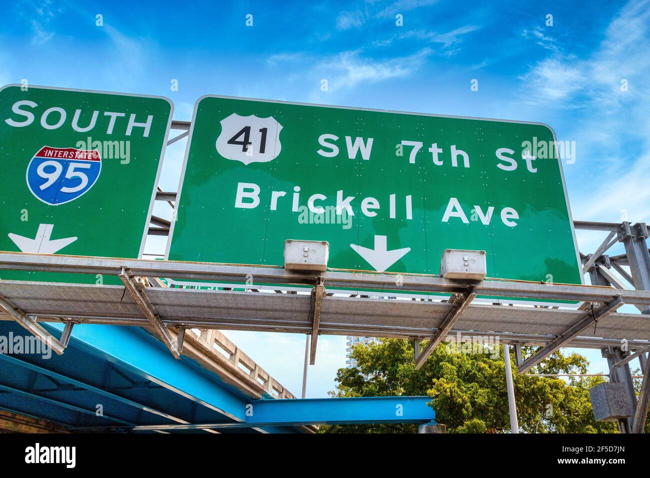 Scena della città di Miami, Florida, Stati Uniti Foto Stock