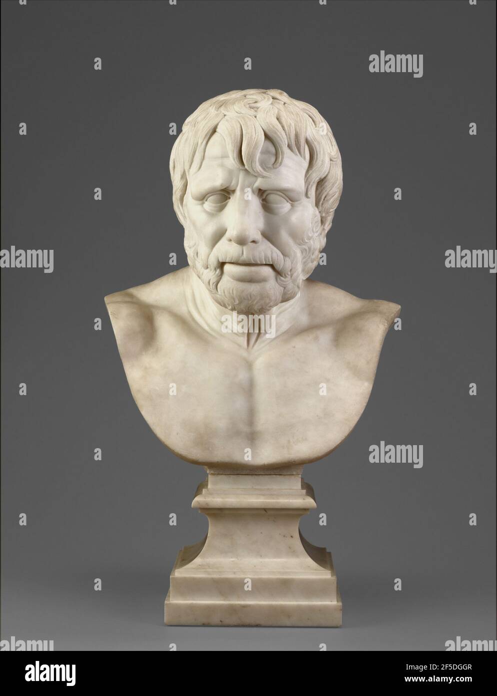 Busto di pseudo-Seneca (dopo l'antico). Joseph Wilton (inglese, 1722 - 1803) Foto Stock