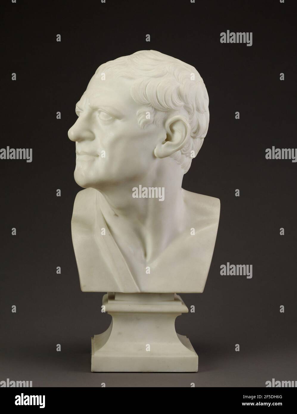 Busto di un uomo (dopo l'antico). Joseph Wilton (inglese, 1722 - 1803) Foto Stock