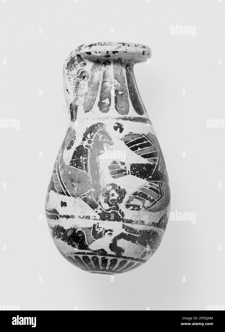 Late Proto-Corinthian Alabastron. Sconosciuto Foto Stock