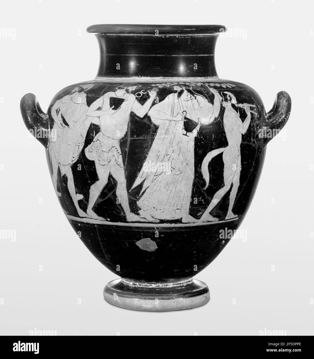 Attico Stamnos a figura rossa. Tyszkiewicz Pittore (Greco (Attico)) Foto Stock