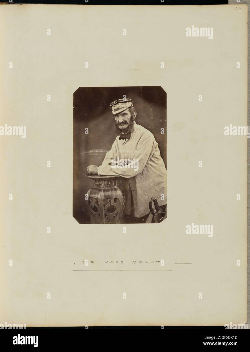 Sir Hope Grant. Felice Beato (italiano, nato Italia, 1832 - 1909) Foto Stock