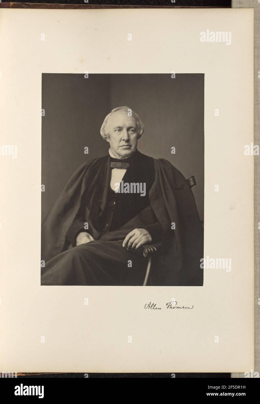 Allen Thomson, M.D., F.R.S., Professore di Anatomia. Thomas Annan (scozzese, 1829 - 1887) Foto Stock