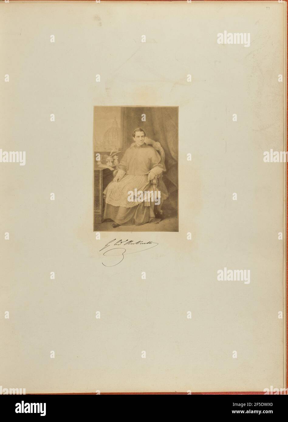 Ritratto di Giacomo Antonelli. Produttore sconosciuto Foto Stock