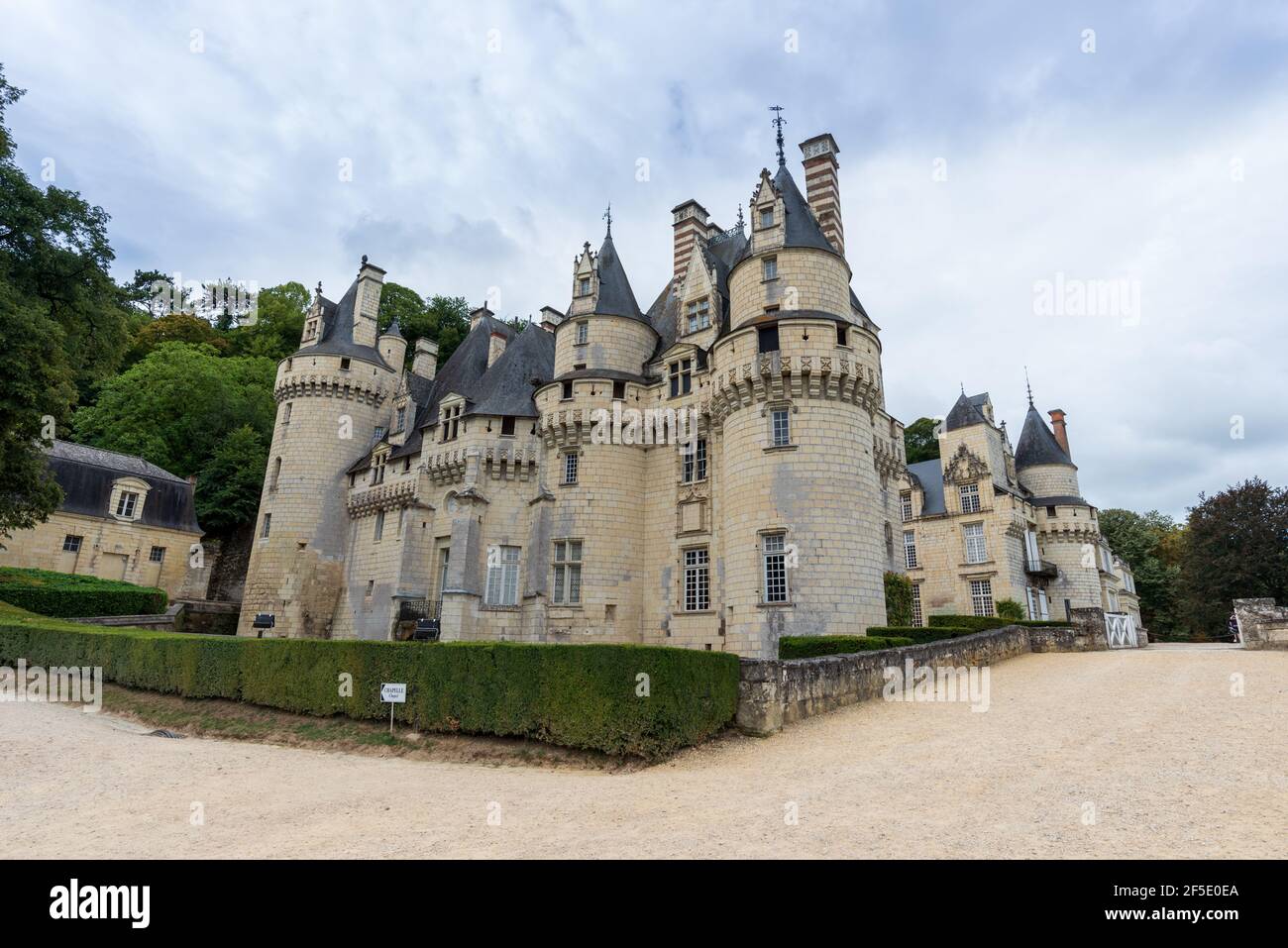 Il castello da favola del 17 ° secolo a Rigny Usse nella valle della Loira, Francia Foto Stock