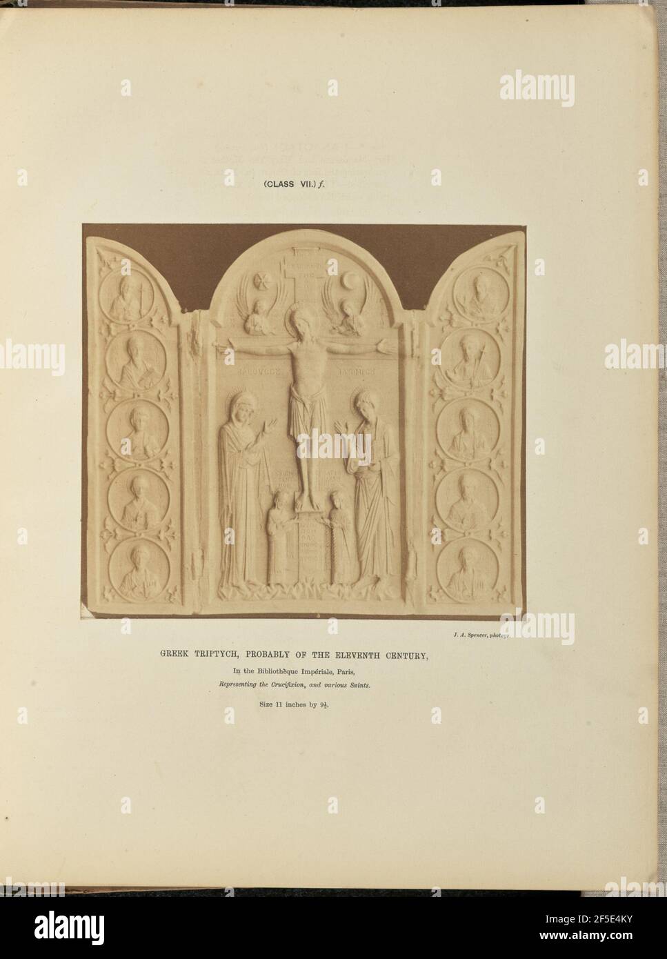 Trittico greco, probabilmente dell'undicesimo secolo. John A. Spencer (inglese, 1827 - 1878) Foto Stock