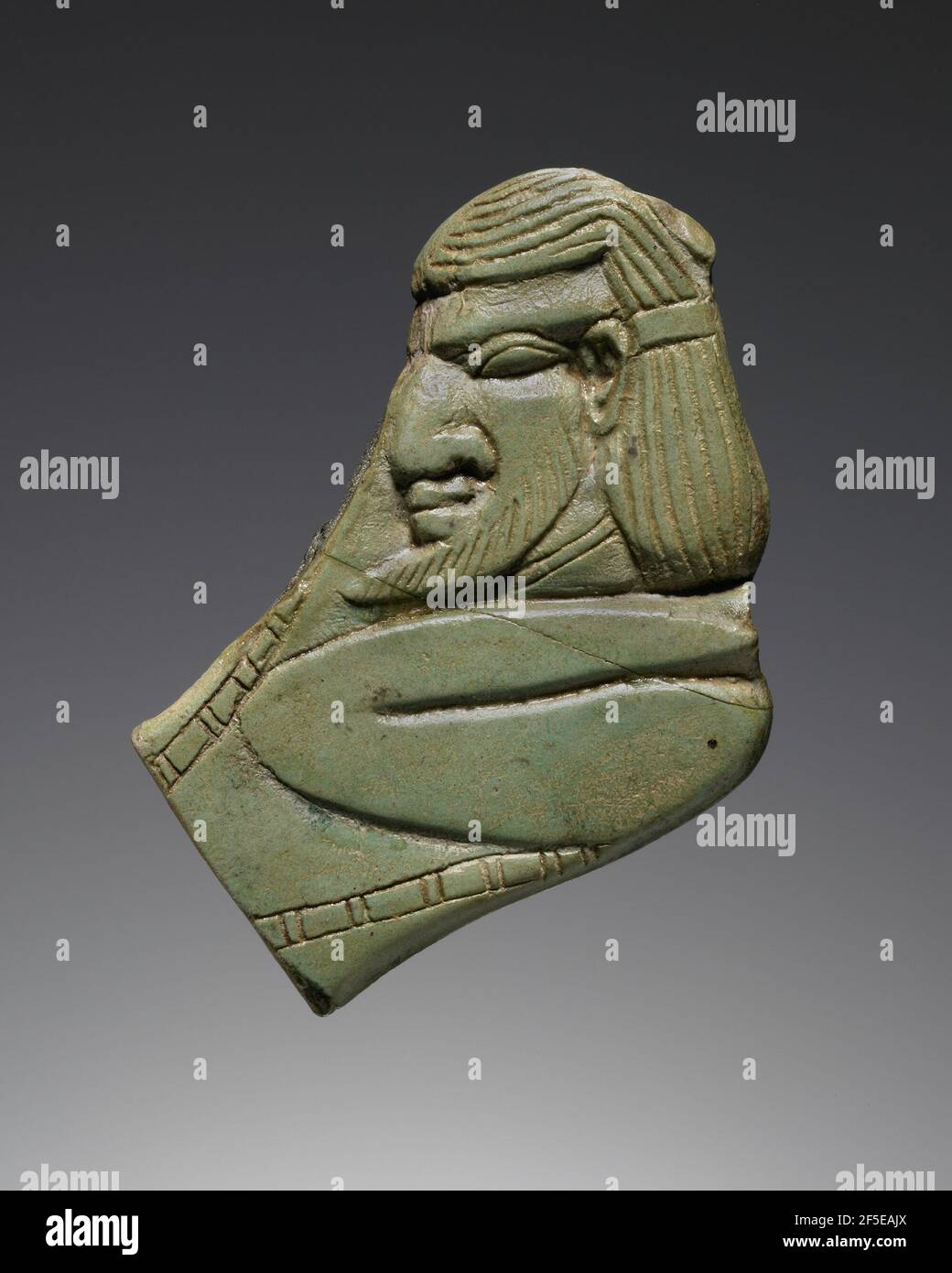 Maniglia con personaggio maschio. Sconosciuto Foto Stock