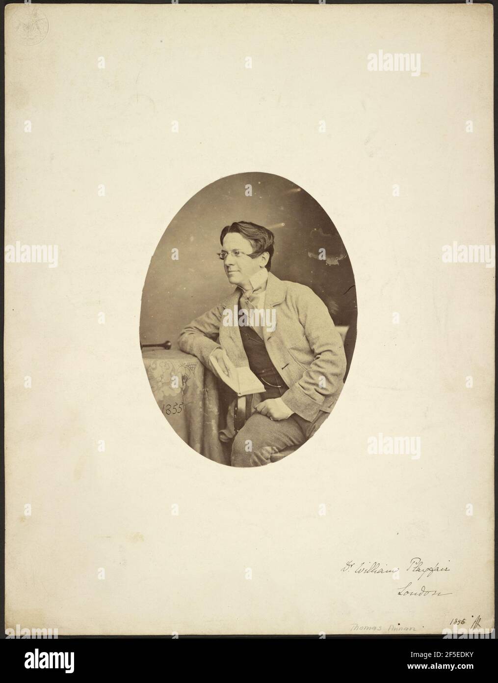 Il dottor William Playfair, Londra, il dott. John Adamson (scozzese, 1810 -  1870), Scozia, 1855-1856, albume silver stampa, 18,6 × 13,7 cm (7 5/16 x 5  3/8 in Foto stock - Alamy