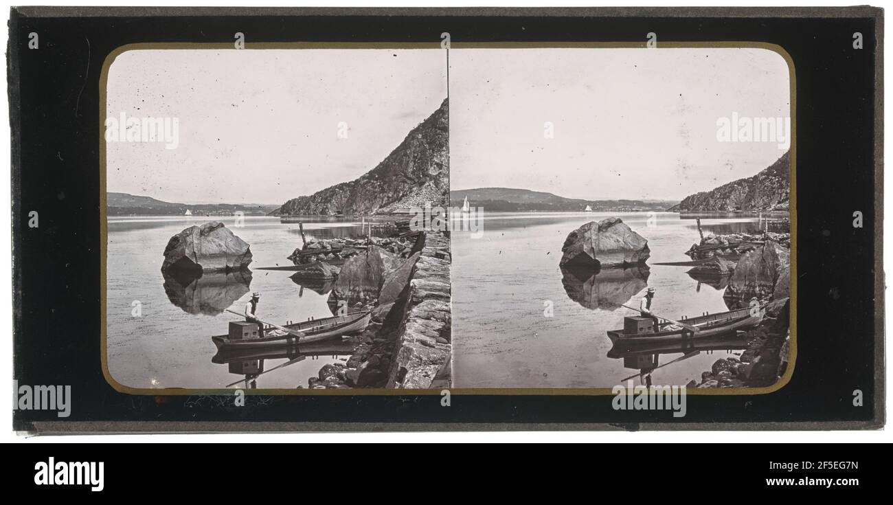 Break Steck guardando verso Newburg Inghilterra. Produttore sconosciuto, britannico Foto Stock