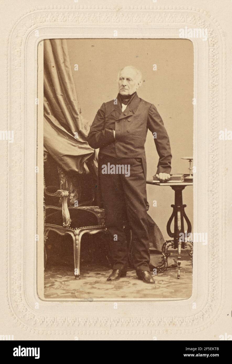 Francois Pierre Guillaume Guizot (1787 - 1874). André Adolphe-Eugène Disdéri (francese, 1819 - 1889) Foto Stock