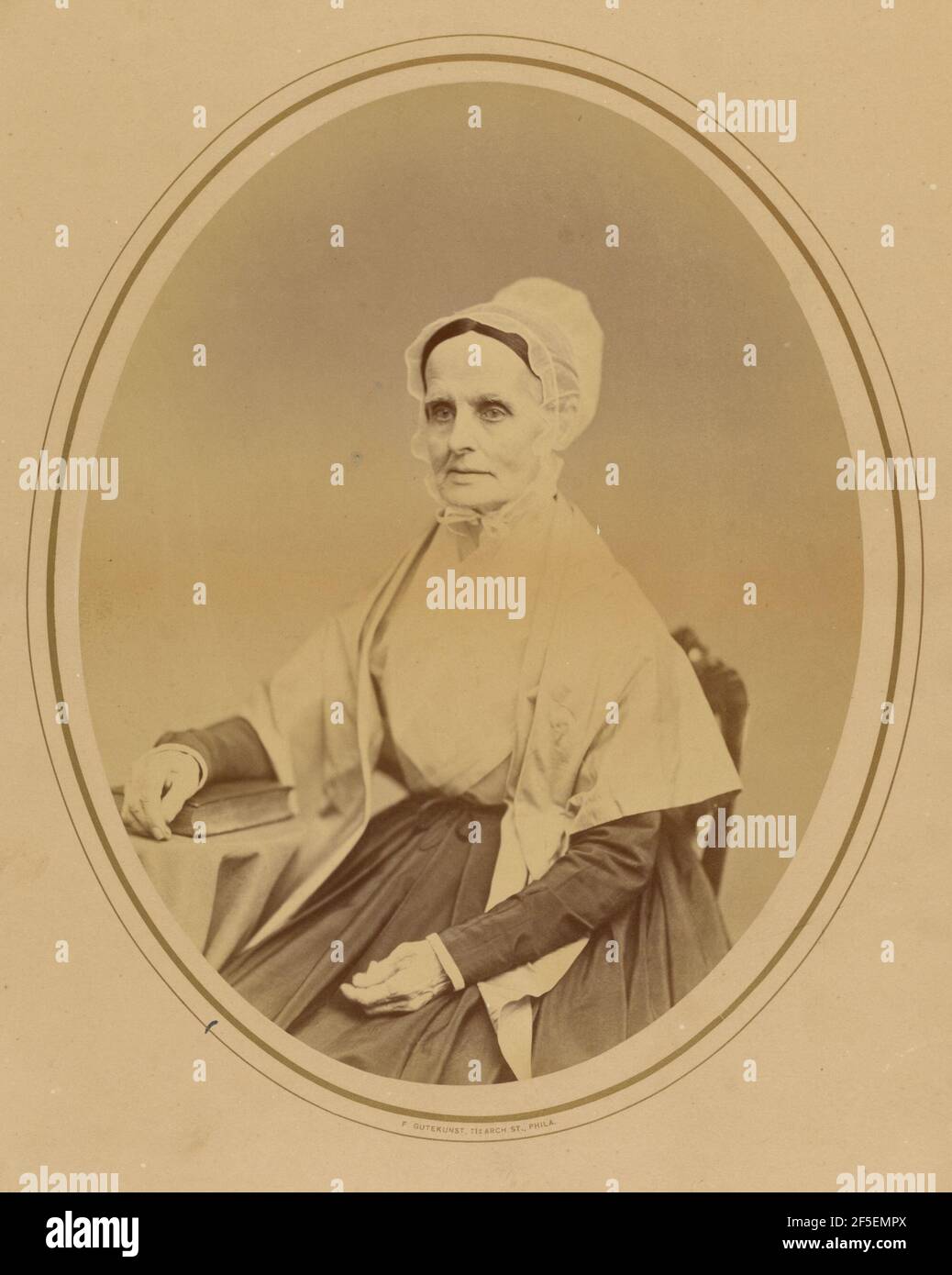 Lucretia coffin Mott. Frederick Gutekunst (americano, 1831 - 1917) Foto Stock