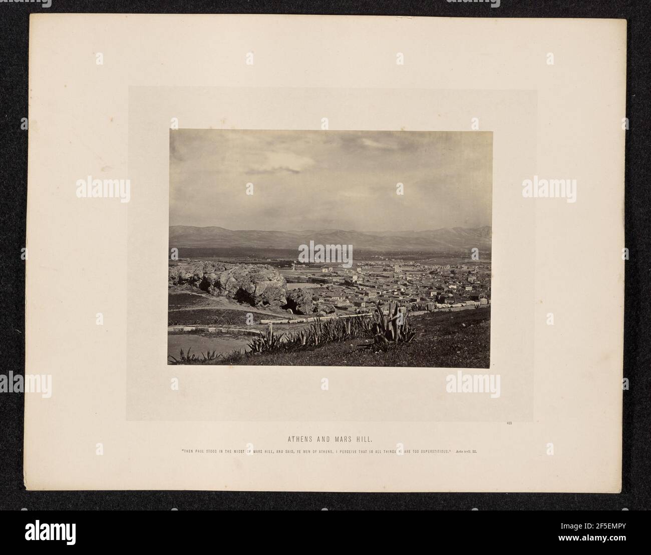 Atene e Marte Hill. Francis Frith (inglese, 1822 - 1898) Foto Stock