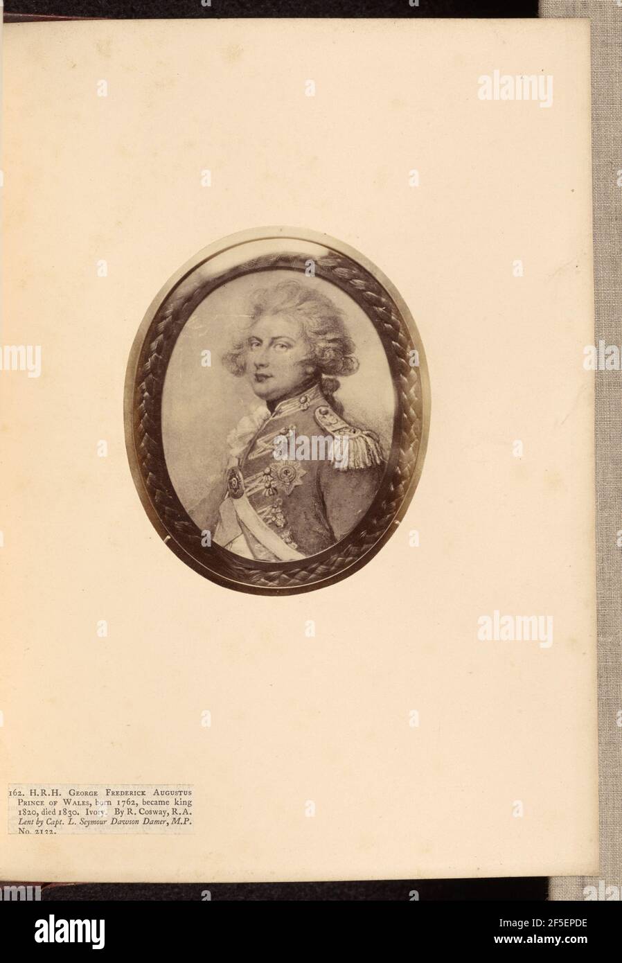 George Federico Augusto Principe di Galles. Charles Thompson (inglese, 1816 - 1868) Foto Stock