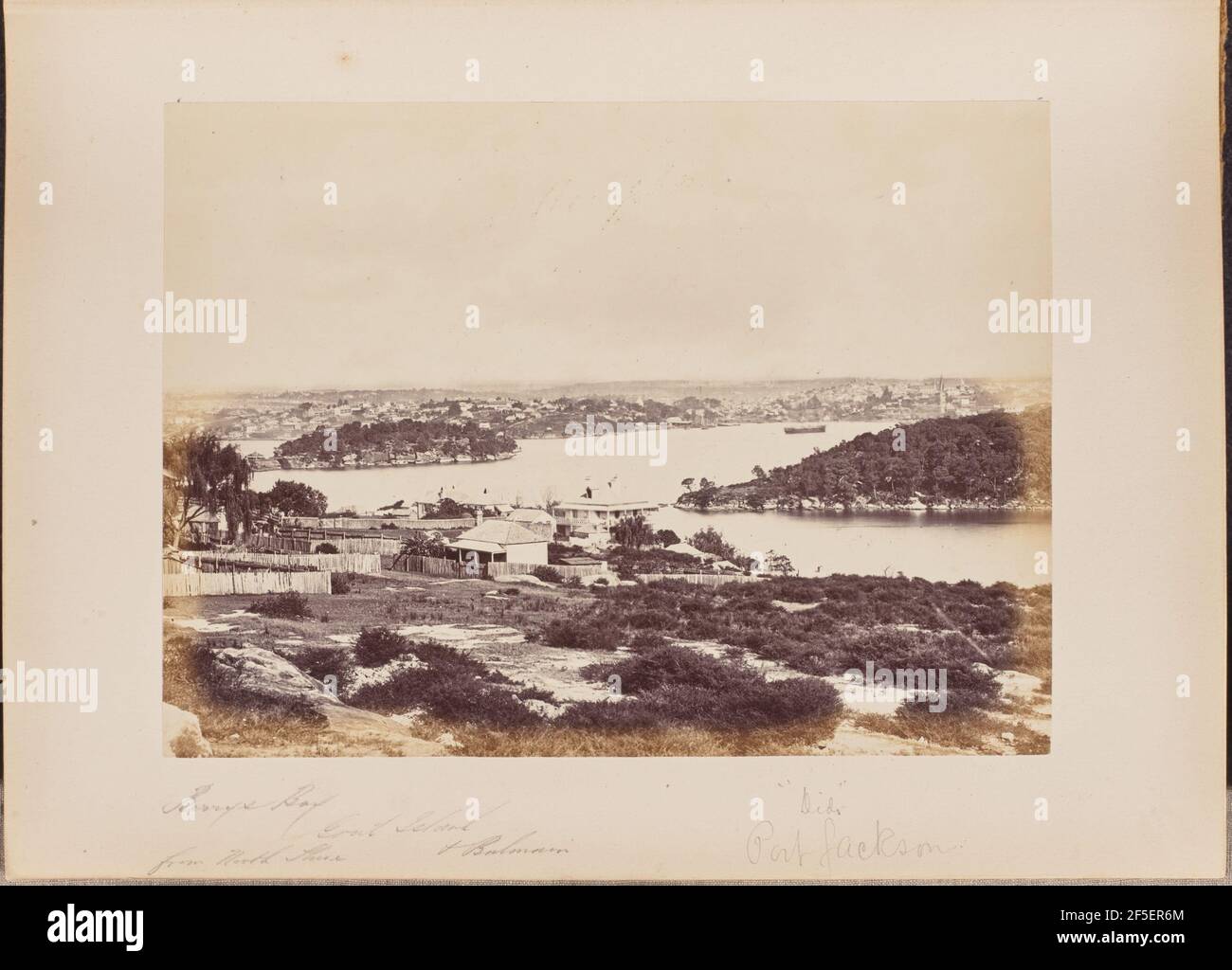 Berrys Bay, Goat Island e Balmain, da North Shore. Produttore sconosciuto Foto Stock