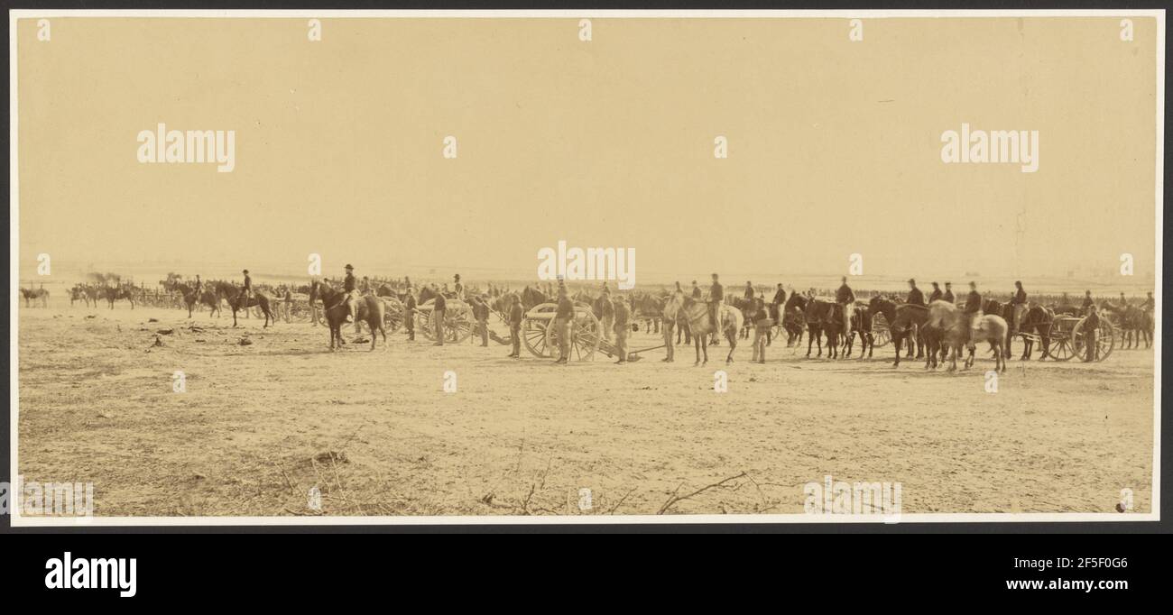 Scena del campo di battaglia della Guerra civile. Produttore sconosciuto, americano Foto Stock