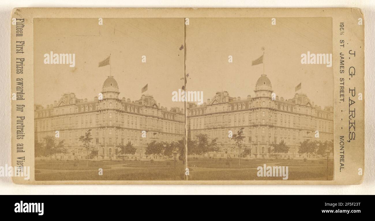 Windsor Hotel, Montreal, Canada. J.G. Parchi (Canadese, morto 1895) Foto Stock