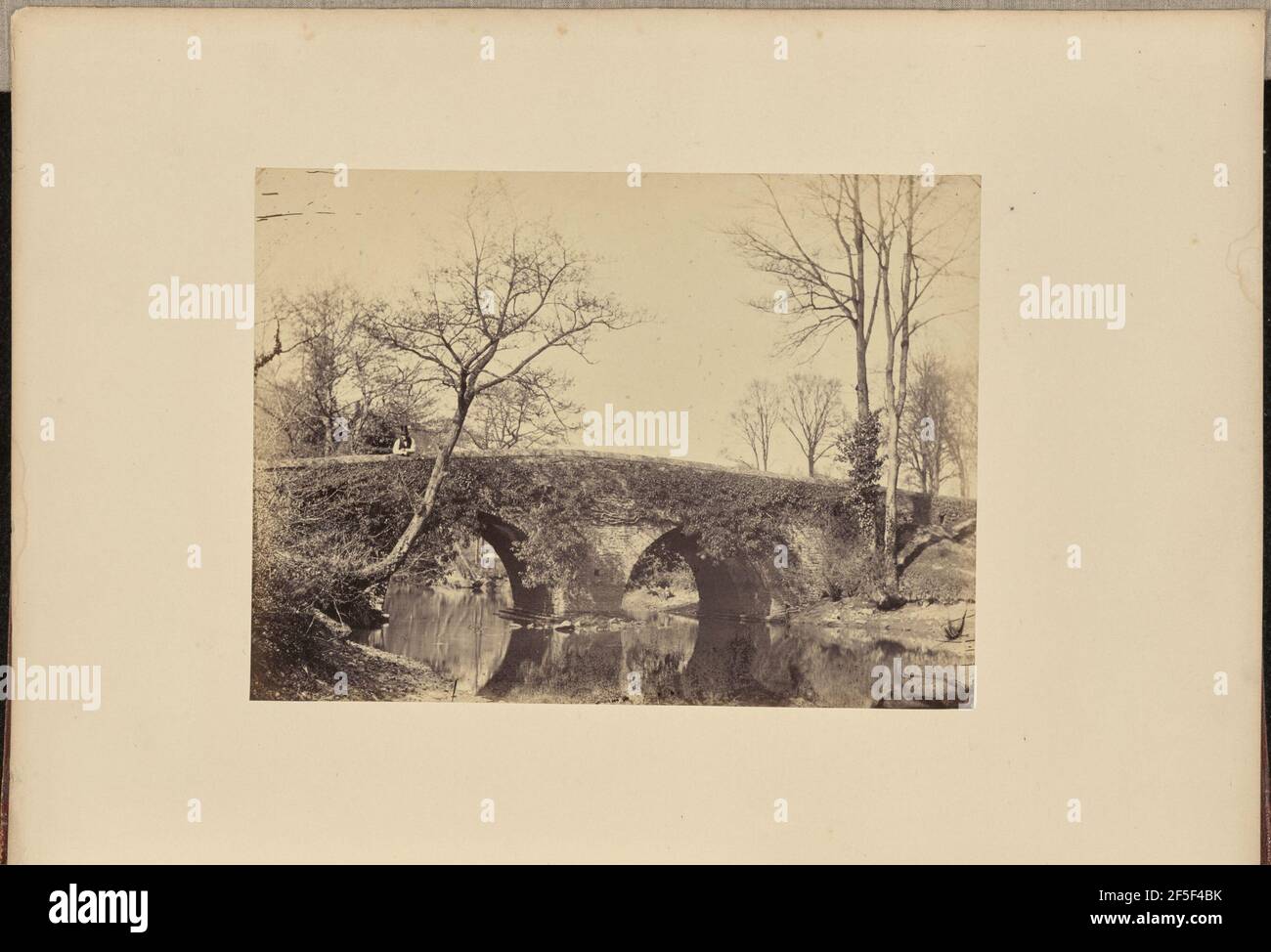 Il ponte di campagna. John Dillwyn Llewelyn (British, 1810 - 1887) Foto Stock