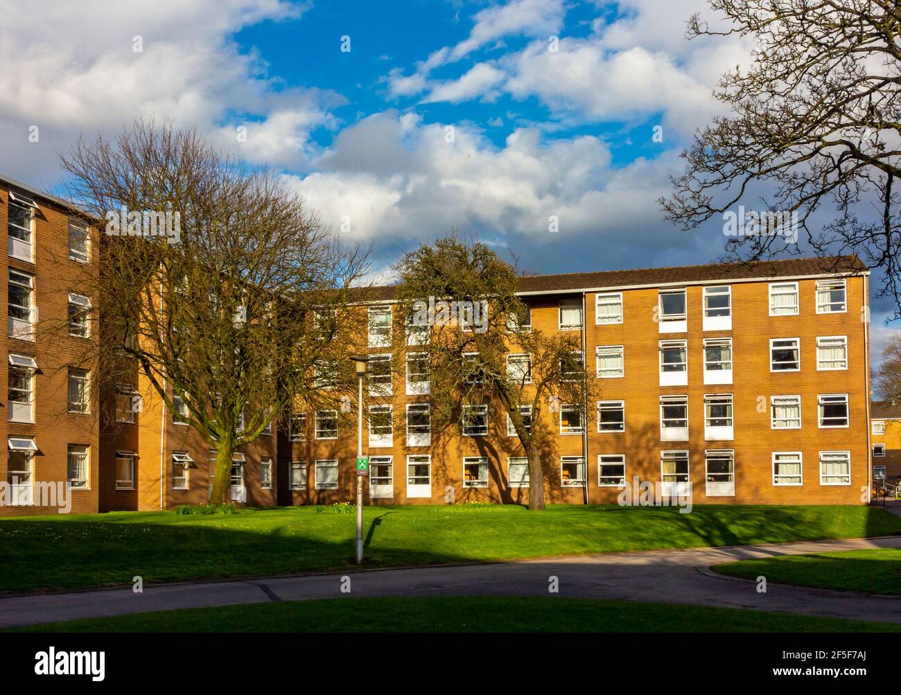 Fallowfield Halls of Residence nel campus dell'Università di Manchester Inghilterra Regno Unito Foto Stock