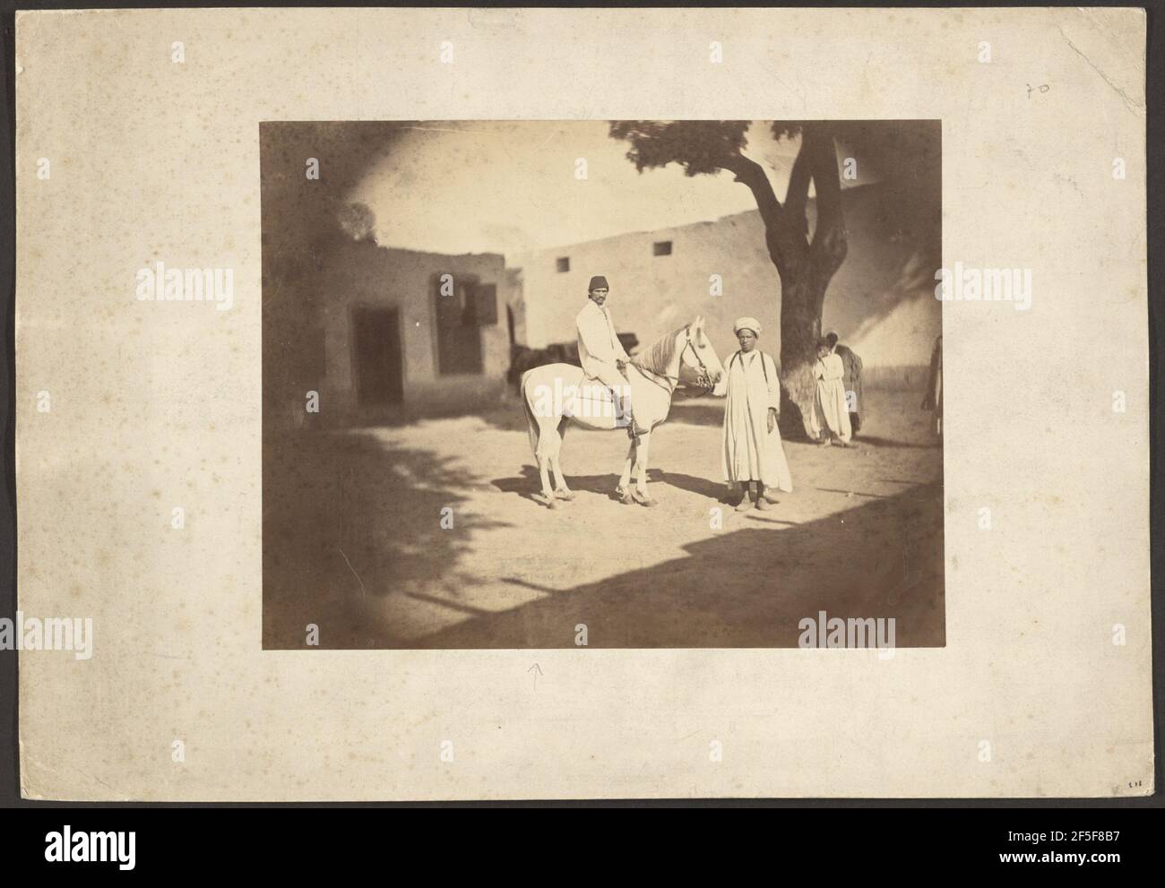 Due uomini e cavallo. Debitte & Hervè (francese, attivo dal 1860 al 1870) Foto Stock