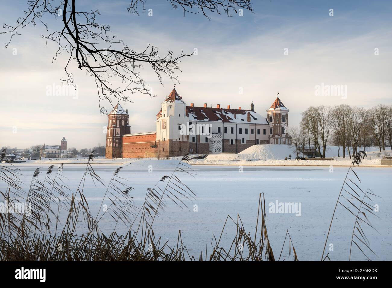 Castello medievale di Mir, Bielorussia Foto Stock