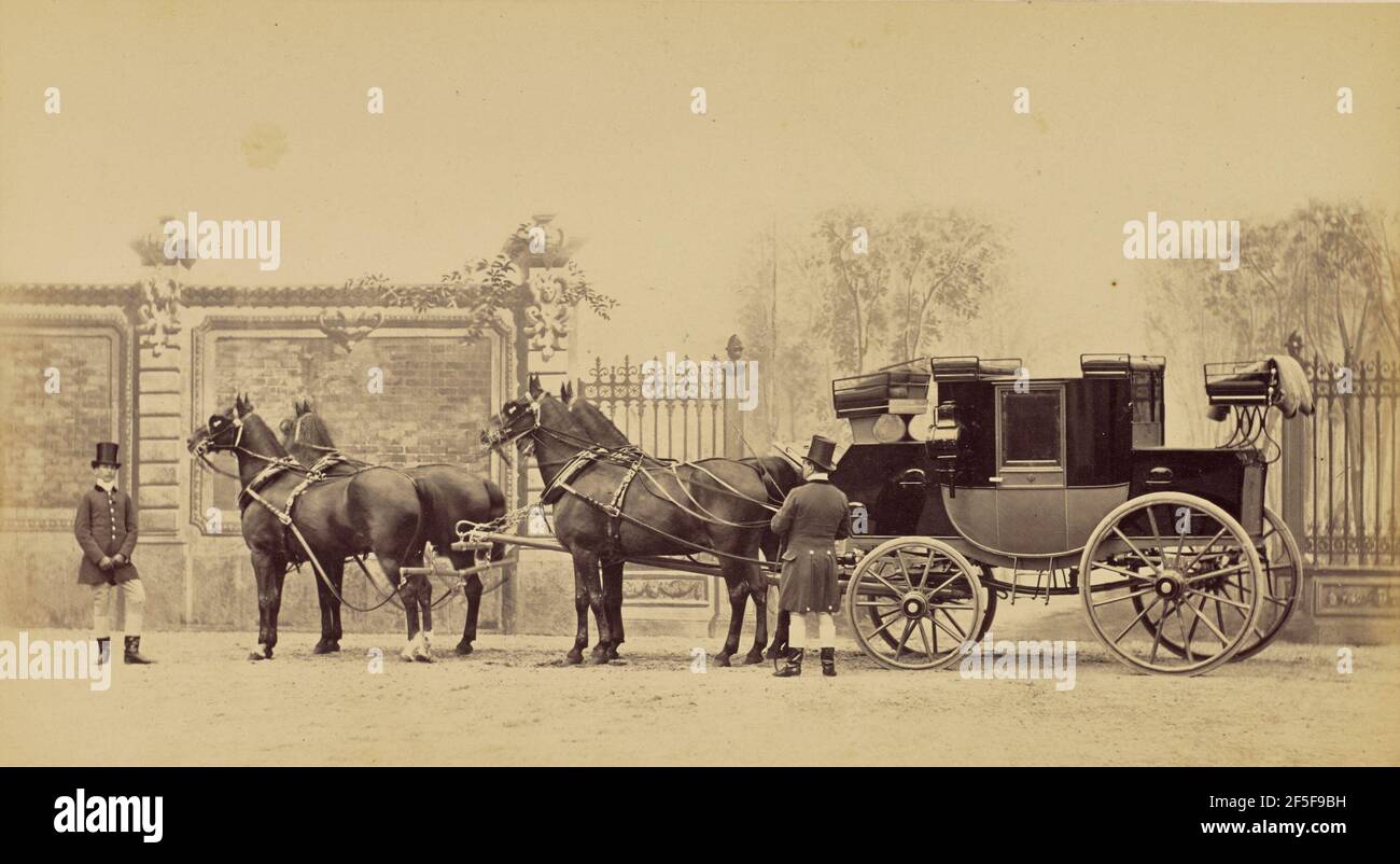 Mail Coach du CTE. De Lambertye. Louis-Jean Delton (francese, 1807 - 1891) Foto Stock