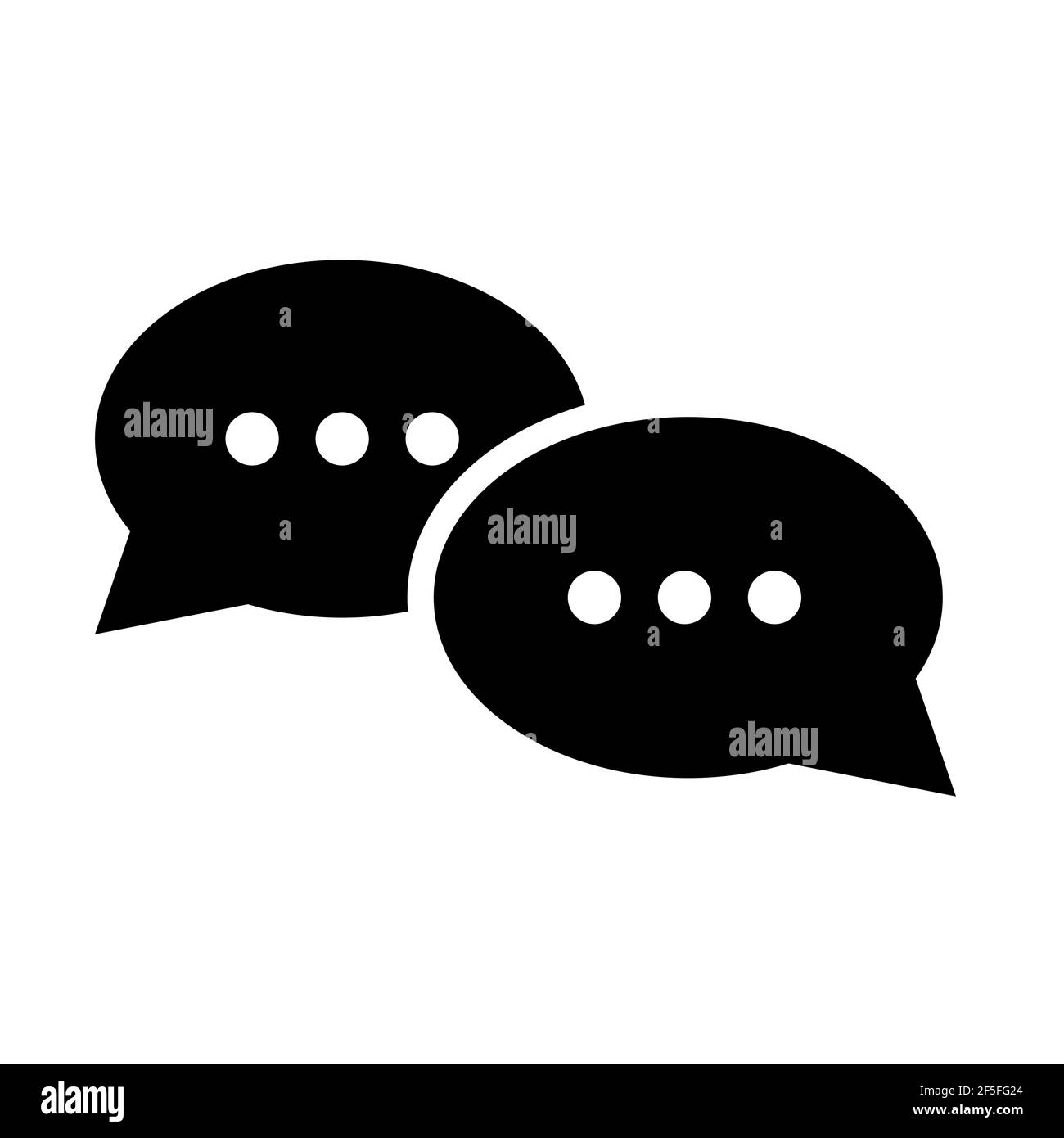 Icona conversazione, conversazione, conversazione, conversazione immagine vettoriale isolata su sfondo bianco . Illustrazione Vettoriale