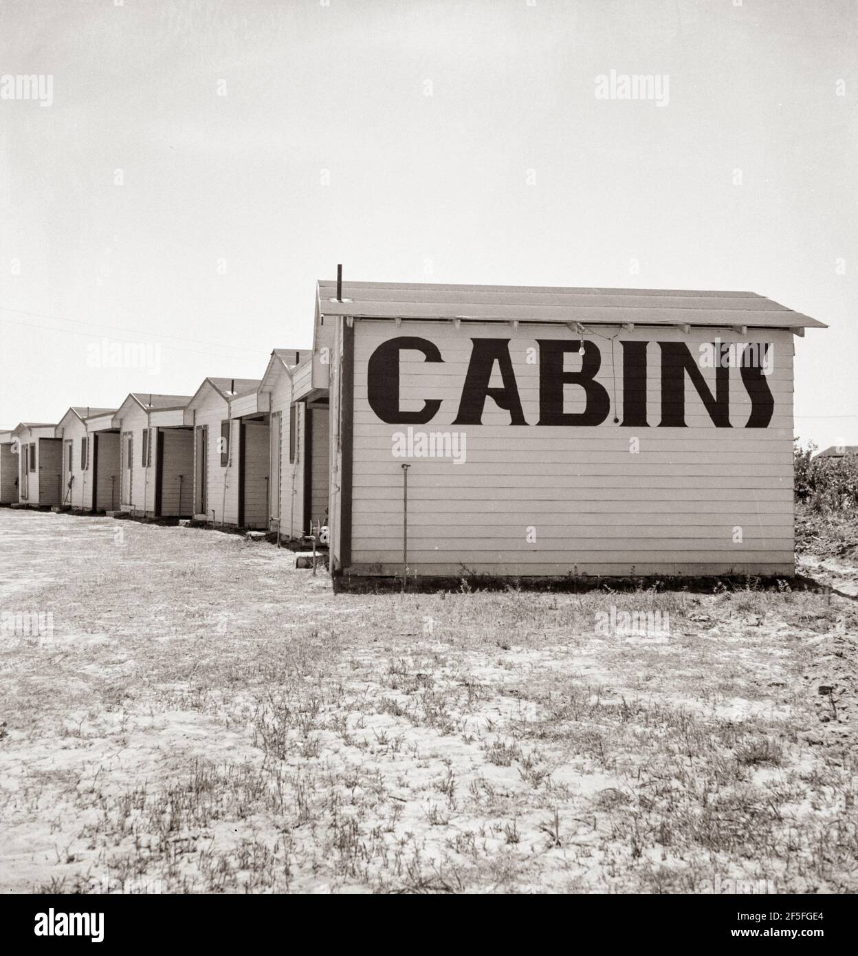 Tra Tulare e Fresno, sulla US 99. Vedere la didascalia generale. Molti campi auto di questo tipo sono disseminati lungo l'autostrada. Maggio 1939.Fotografia di Dorotea Lange. Foto Stock