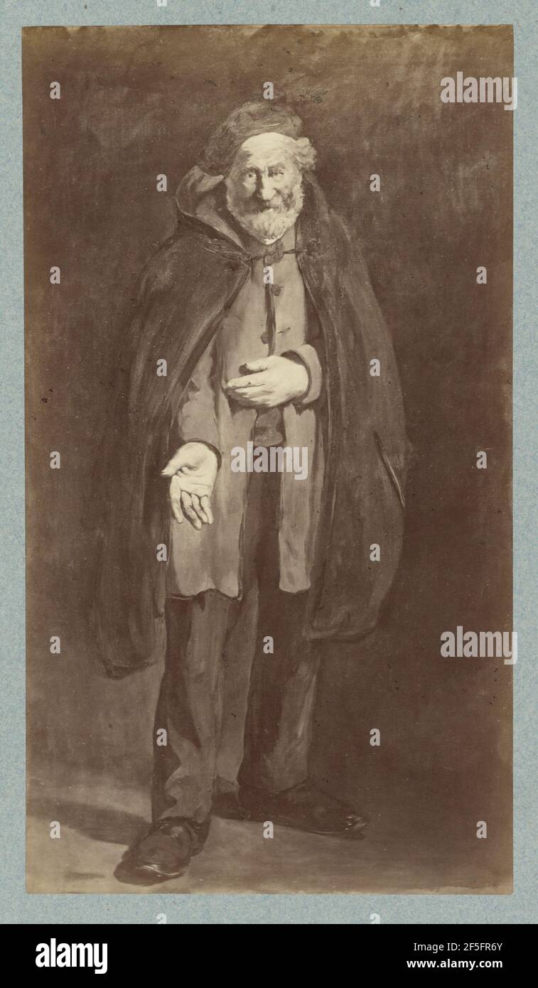 "Beggar con un cappotto di Duffo" di Manet. Anatole Godet (Francese, 1839 - 1887) Foto Stock
