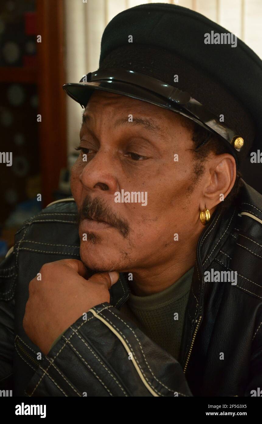 Majek Fashek (Majekodunmi Fasheke), cantautore e chitarrista nigeriani. Foto Stock