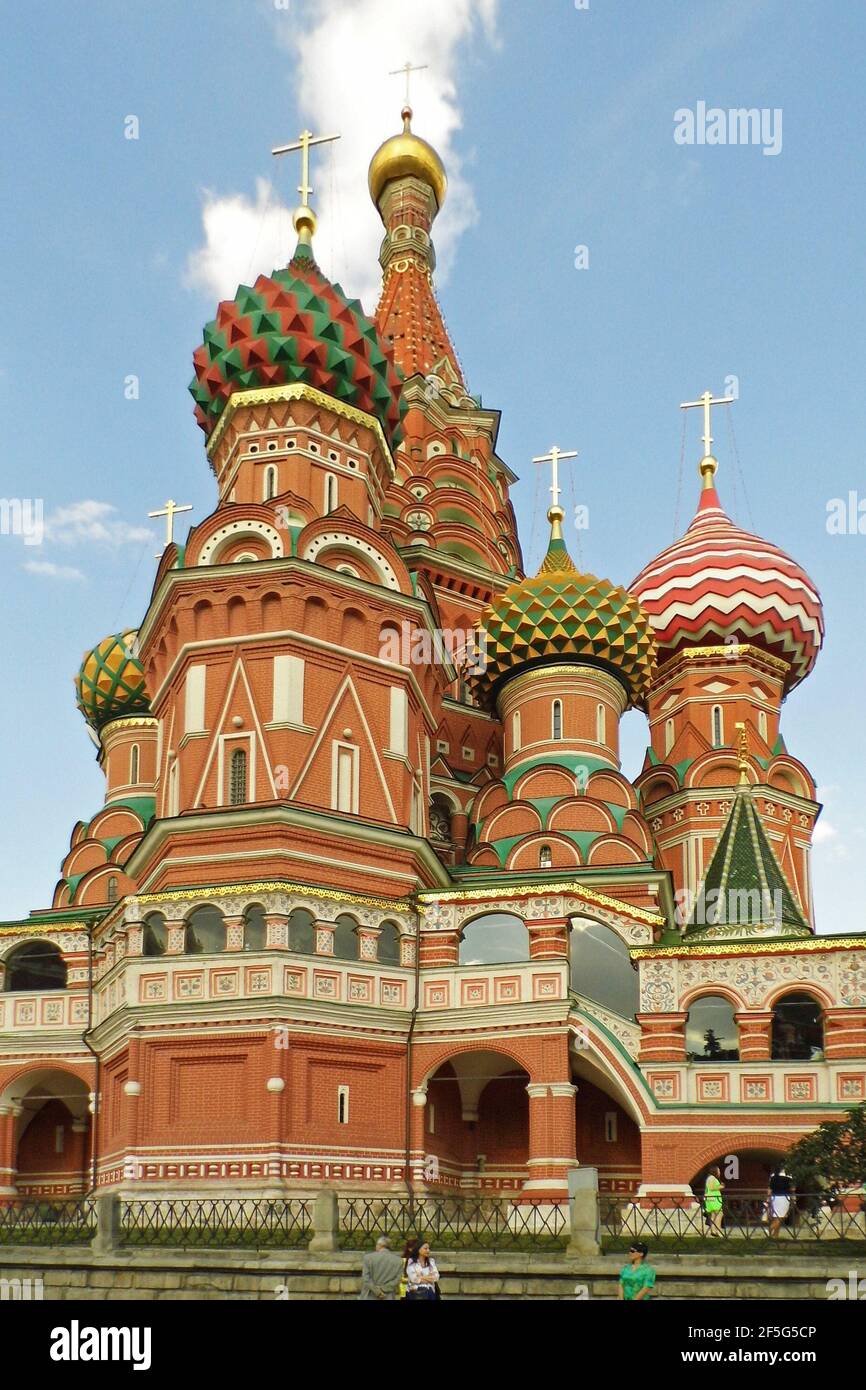 Cattedrale di San Basilio, Cremlino, Mosca, Russia Foto Stock