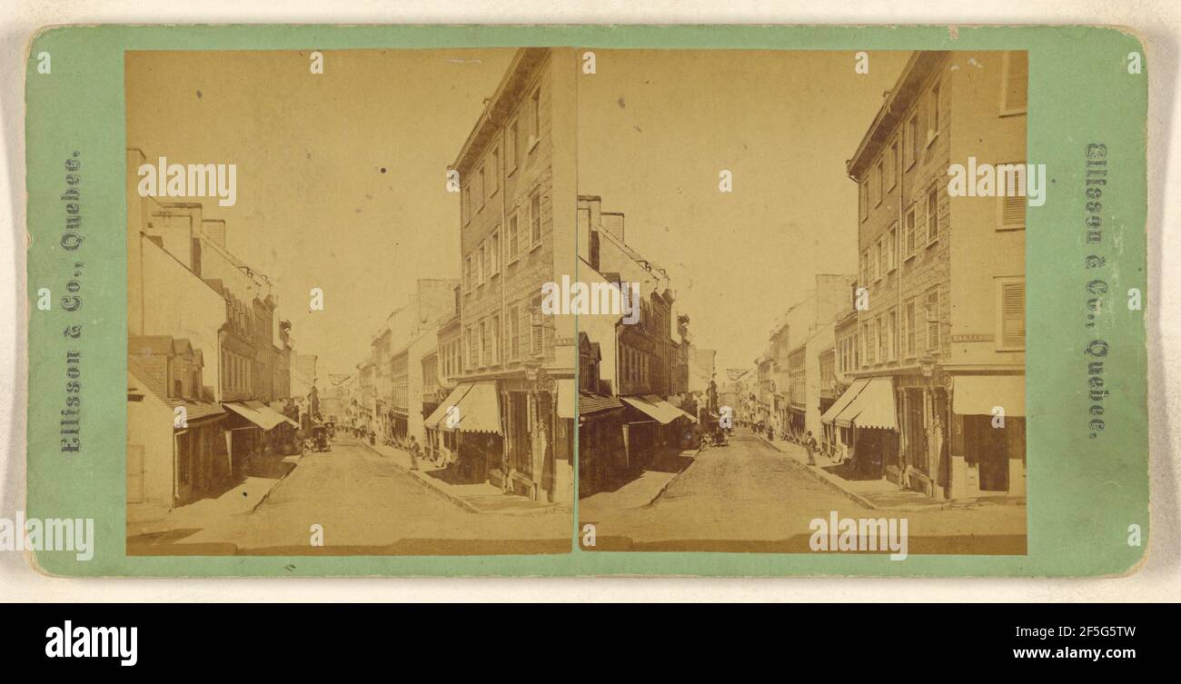 John's Street, Quebec, Canada. William Ellisson & Co Foto Stock