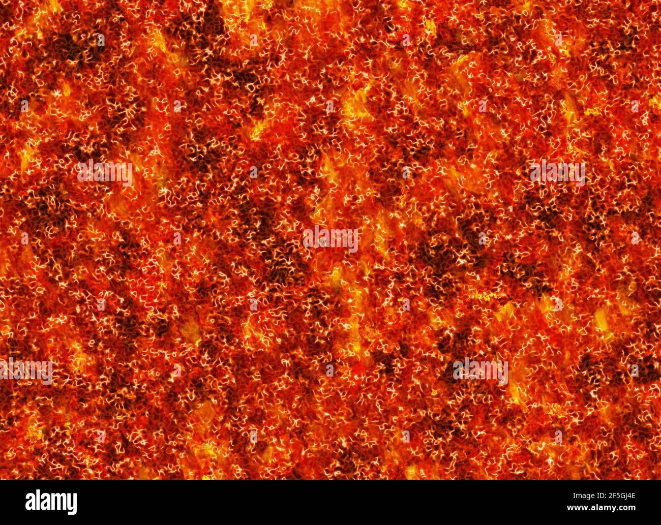 sfondi di lava con fuoco rosso caldo Foto Stock