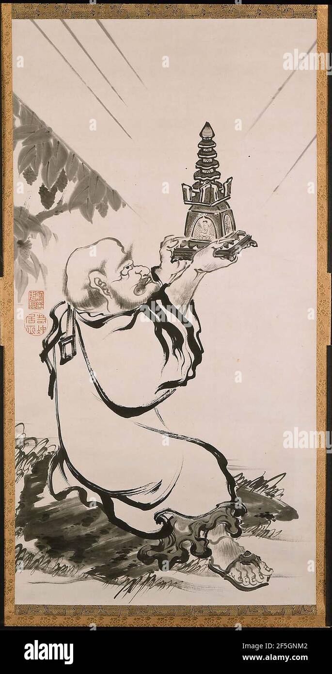 Rakan di Itō Jakuchū6. Foto Stock