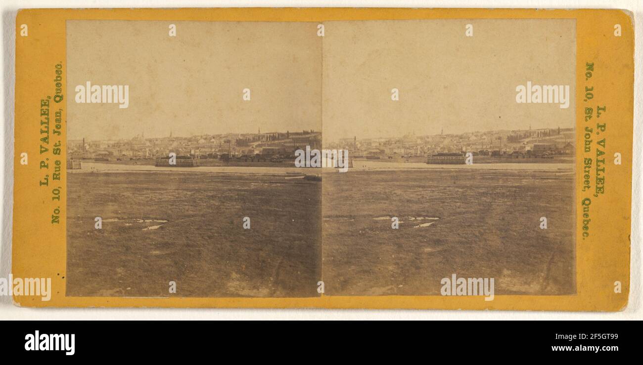 Vista di Quebec, Canada. L. P. Vallée (Canada, 1837 - 1905) Foto Stock