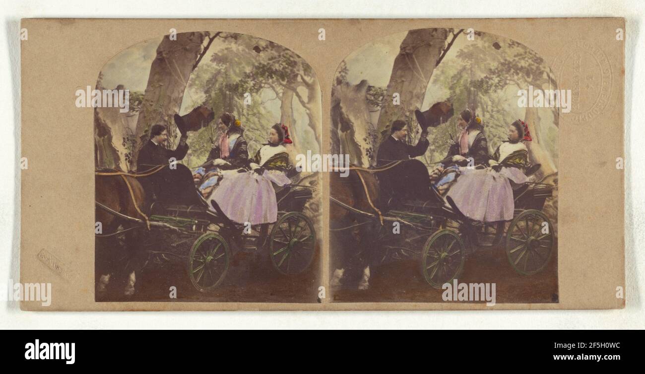 Il Morning Drive. Alfred Silvester (inglese, attivo dal 1850 al 1860) Foto Stock