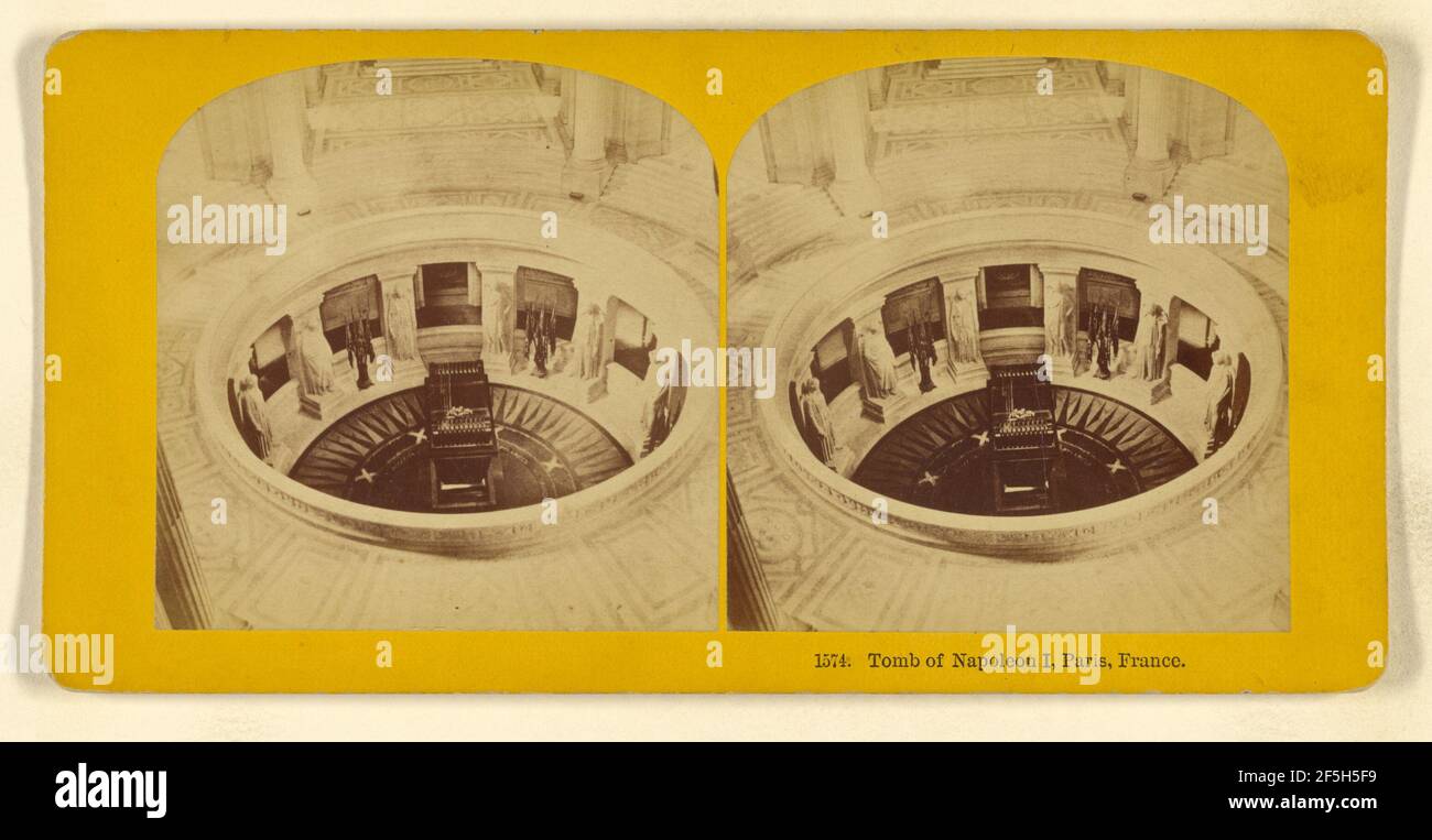 Tomba di Napoleone i, Parigi, Francia.. Benjamin West Kilburn (americano, 1827 - 1909) Foto Stock