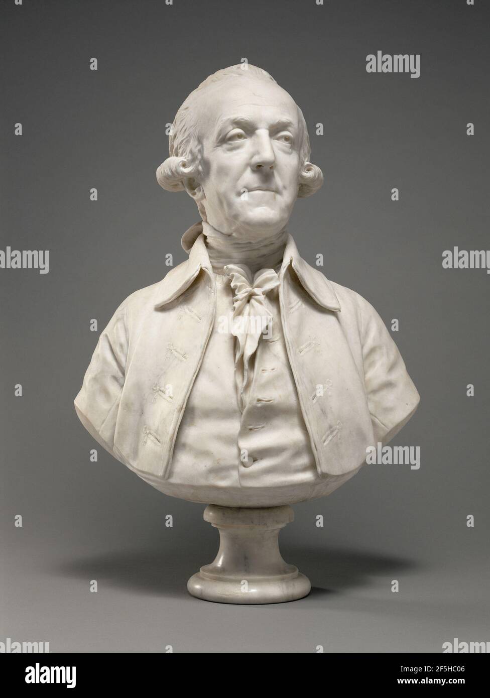 Busto di Marie-Sébastien-Charles-François Fontaine de Biré. Jean-Antoine Houdon (francese, 1741 - 1828) Foto Stock