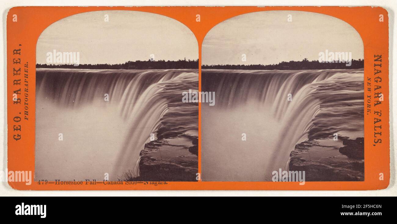 Horseshoe Fall - lato Canada - Niagara.. George Barker (americano, 1844 - 1894) Foto Stock