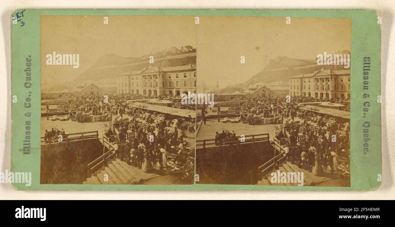 Mercato della Città bassa, Quebec, Canada. William Ellisson & Co Foto Stock